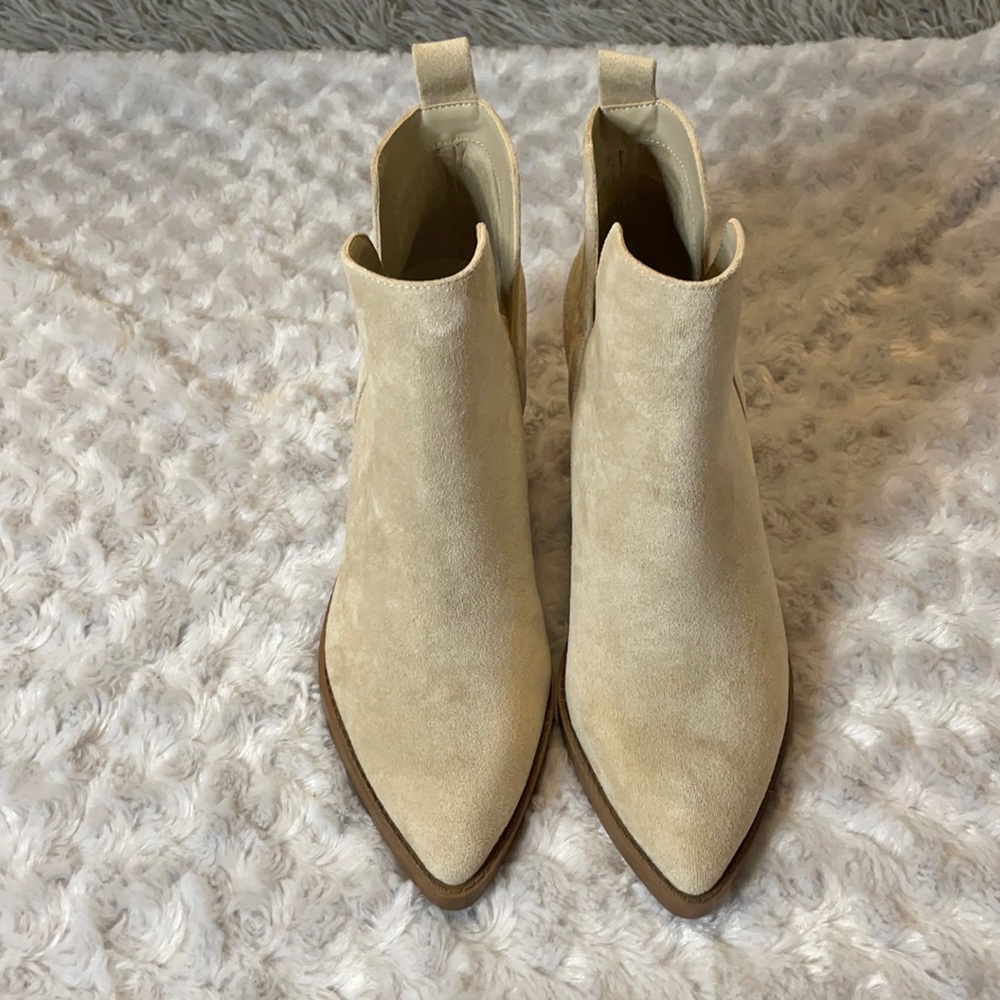 Tan booties